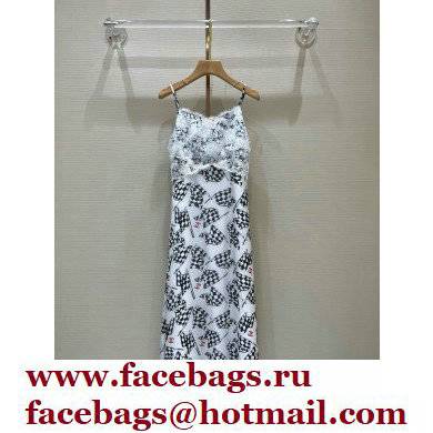 Chanel Silk  &  Lace Dress White/Black 2022